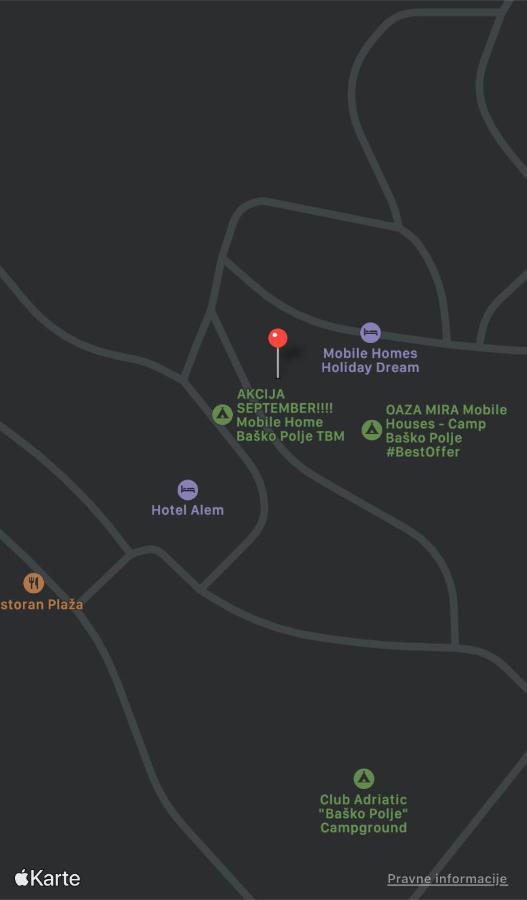 Oaza Mira Mobile Houses - Camp Basko Polje #Bestoffer Baska Voda Exterior photo