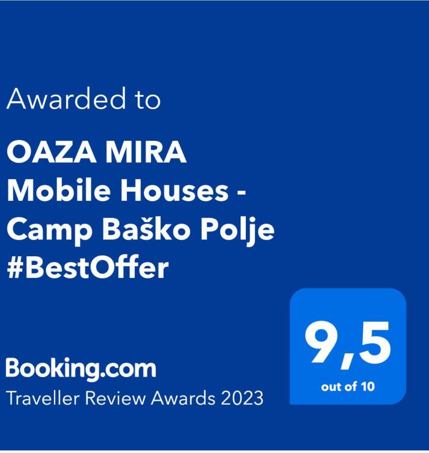 Oaza Mira Mobile Houses - Camp Basko Polje #Bestoffer Baska Voda Exterior photo